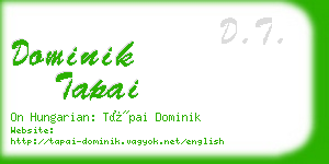 dominik tapai business card